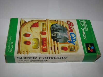 Sim City Super Famicom SFC Japan import Boxed (no manual) US