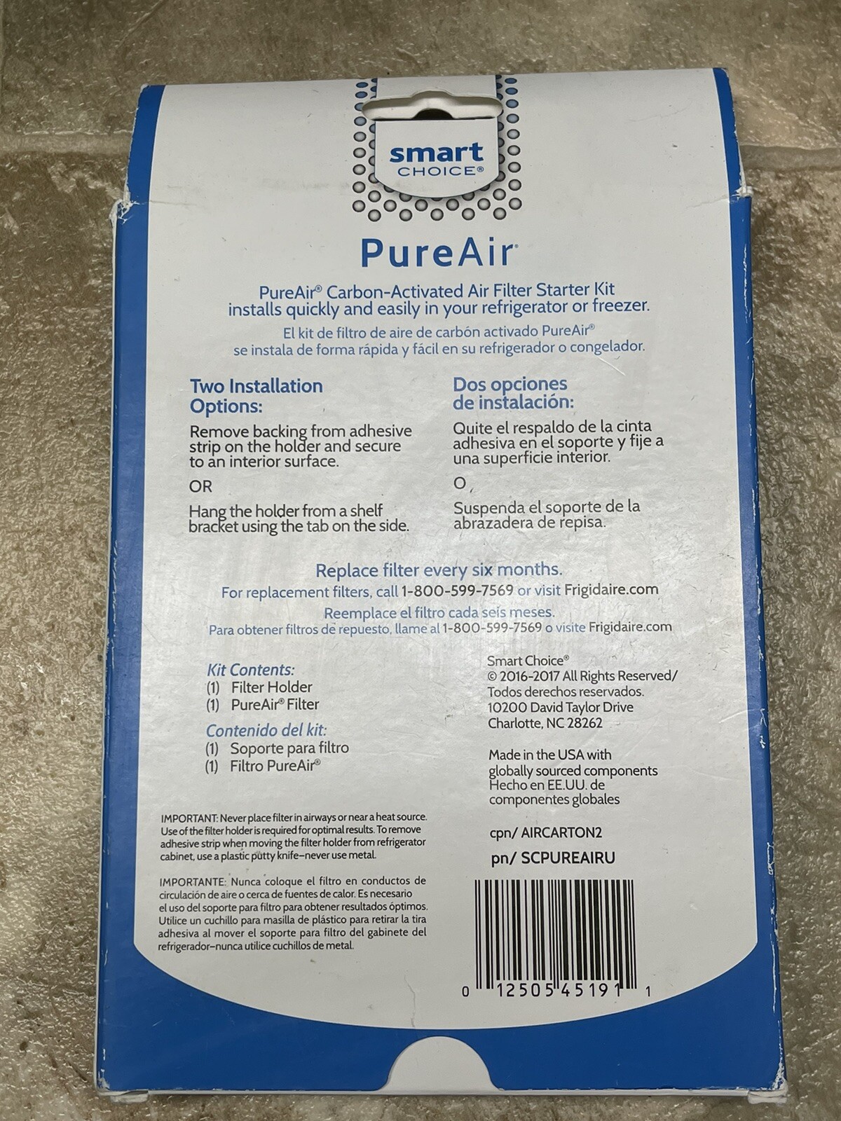 Smart Choice PureAir Universal Carbon Activated Air Filter Starter Kit New