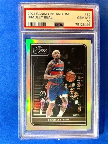 NBA - Bradley Beal 2021 Panini One and One Silver Border /99 PSA 10 - Wizards