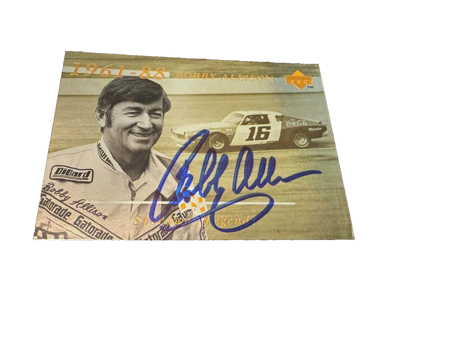 Bobby Allison Autographed 1995 Upper Upper Deck Hologram #155 Signed NASCAR Auto