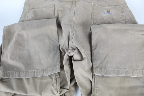 Lot Of 4 Carhartt Relaxed Fit Tan Twill Utility Work Pants 42 x 34 BN0324-M - Picture 14 of 23