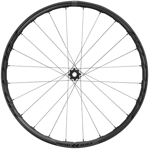 Ruota anteriore Fulcrum rosso rapido 3 ferrovie dello stato 700c 12x100 mm blocco centrale TCS nero - Foto 3 di 3