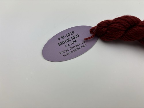 Vineyard Merino Wool Wiltex Threads Non-strandable # M- 1019 Brick Red Lot 1036 - Picture 4 of 4