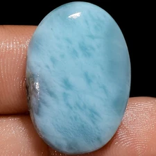 100% Natural Larimar Oval Shape Cabochon Loose Gemstone 23.5 Ct 25X17X6mm X20990