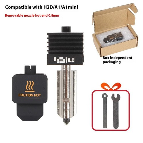 1 Set For Bambu Lab H2D Hotend Nozzle Silicone Cover Heating Block Kit _yy - Photo 9/14