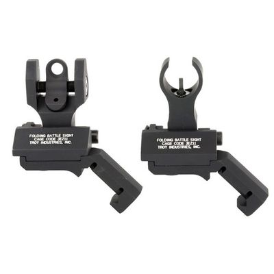 #ad TROY 45 Degree Offset Black HK Front and Round Rear BattleSight Set $257.04