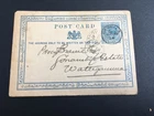 Ceylon 2cents blue canc Candy & Ukuwala 1894. Postal stationary