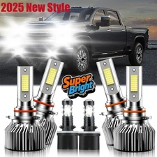 For Chevy Silverado 2500 HD 2001-2002 LED Headlight Bulb High Low Beam Fog Light