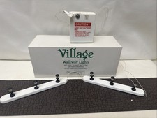 Dept 56 Village Walkway Lights #52681 Two 3 light sections + 18” X 4” Road