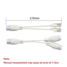 POE Splitter RJ45 2-in-1 Network Cabling Connector For Security Camera Install P