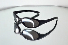 RARE Ray-Ban Jr. Wrap Kid's Sunglasses Matte Black/Silver Flash Mirror RJ9001S