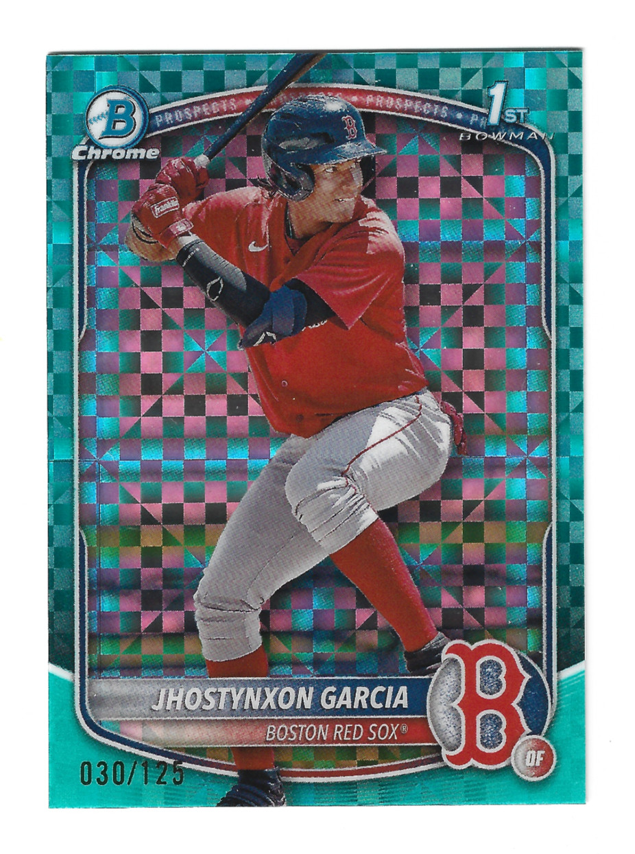 2025 Bowman Chrome Jhostynxon Garcia #BCP-43 1st Aqua Xfractor #030/125