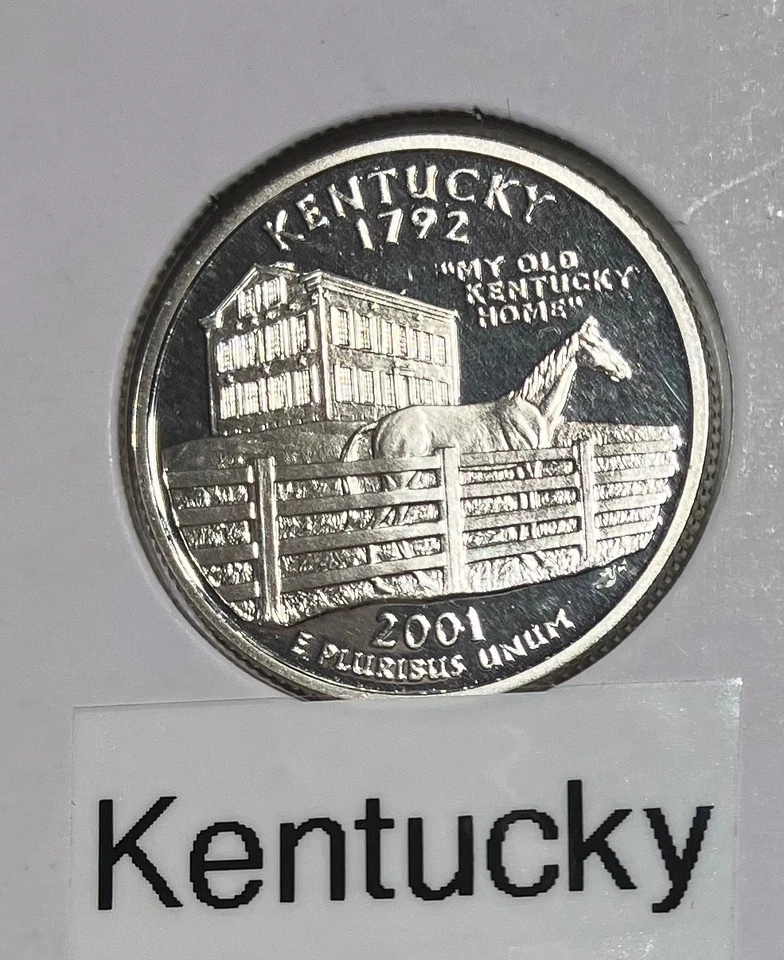 2001 - 5 State Quarters all Silver Proof - Image 2 of 4