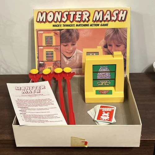 Vintage Complete 1987 MONSTER MASH Board Game Parker Brothers 0495  80s  Wacky