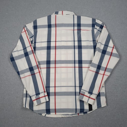 10 Deep Shirt Men XL Plaid Double Pocket Roll Tap Long Sleeve Casual Streetwear - Picture 3 of 11