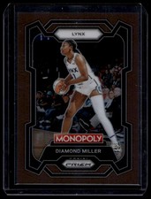 Diamond Miller 2024 Prizm Monopoly WNBA #9 Brown Prizms /249 Lynx