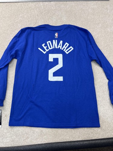 Los Angeles Clippers Shirt Youth Large Blue NBA Leonard 2 Long Sleeve New - Picture 4 of 7