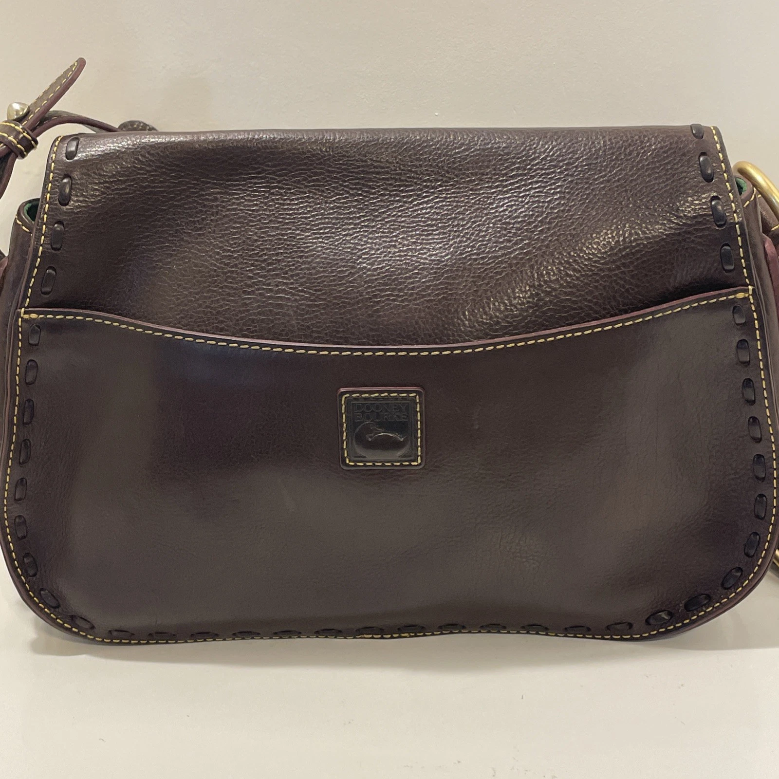 DOONEY & BOURKE Borsa a tracolla con patta fiorentina marrone scuro