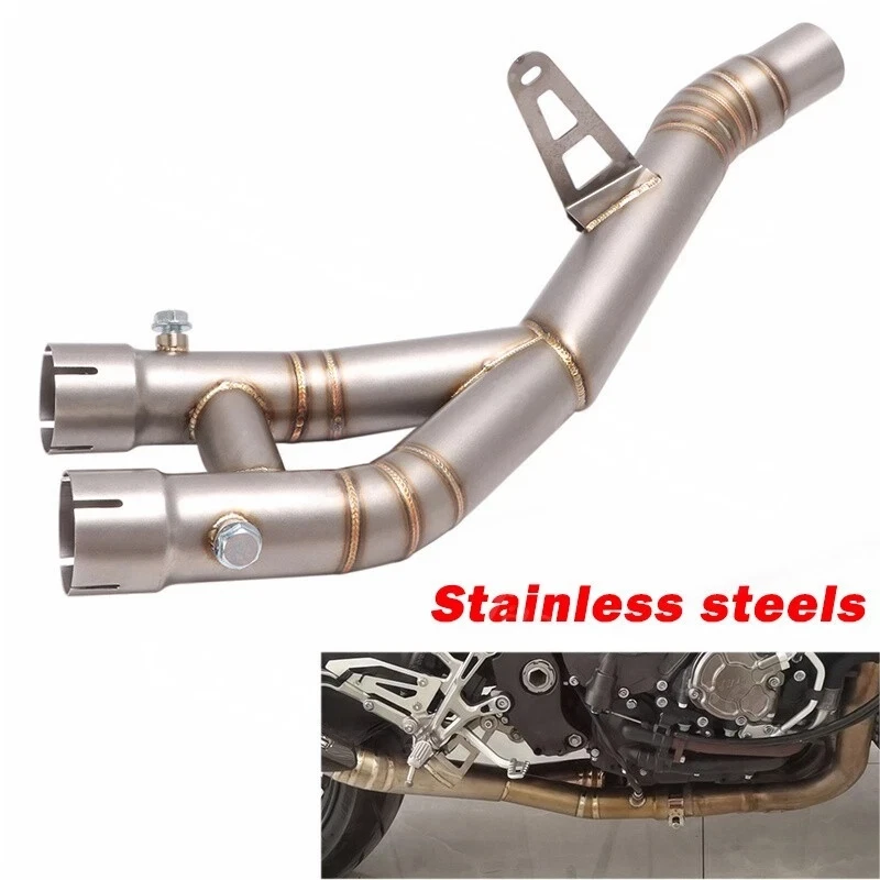 Tubo de enlace de escape medio deslizable 55 mm puntas silenciadoras para Yamaha YZF R1 R1M 2015-2025 Foto 2 de 4