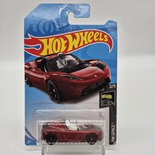 2019 Hot Wheels Tesla Roadster with Starman HW Space 2/5 109/250 Red Sealed