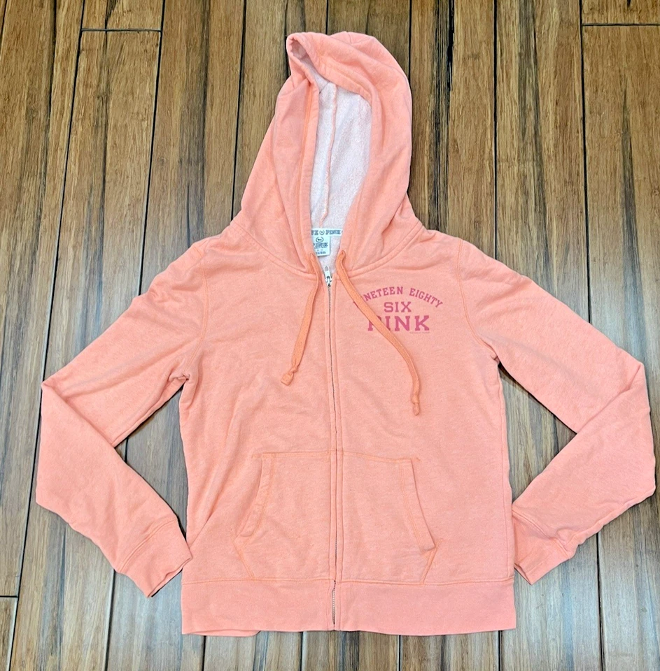 5pc Victoria's Secret PINK Clothing Lot Zip- Ups, Sweater, Pullovers Sizes M & L - Image 4 of 4