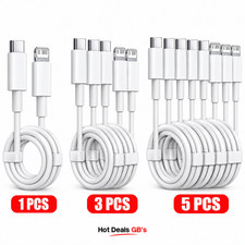 Fast Charger Cable Lead For Apple iPhone 12 14 13 12 11 XR 7 8 PACK OF 1/2/3