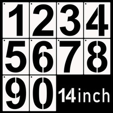 DXCYZ 14 Inch Large Number Stencils Kit 0-9 Address Stencil, 14