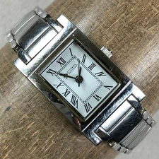 Silpada Design Women Fashion Silver Tone Rectangular Quartz Analog 19mm Watch 7"