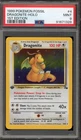 Pokemon Dragonite Fossil 1st Edition Holo Rare #4 PSA 9 Mint