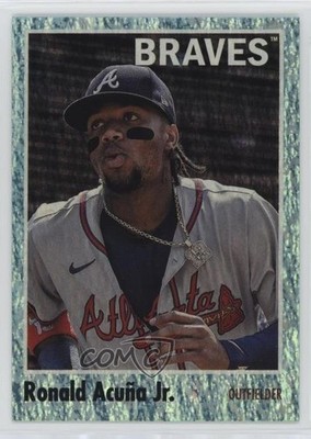 2024 Archives 1970 Topps Aqua Sparkle Foilboard 41/75 Ronald Acuna Jr Acuña 15sd