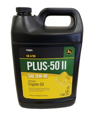 #ad John Deere Original Equipment 1 Gallon Plus 50 II SAE 15W 40 Oil #TY26673 $39.98