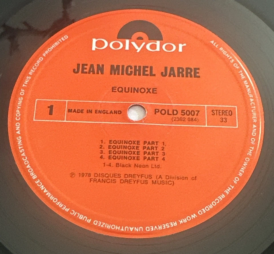 Jean Michel Jarre – Equinoxe Vinyl 12" LP Polydor POLD 5007 1978 EX / NM - Image 4 of 4
