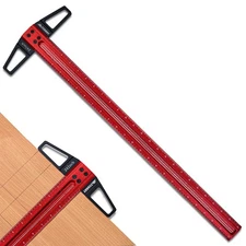 TYDEEY 24" Aluminum T-Square Ruler – Professional Woodworking Carpenter Layout T