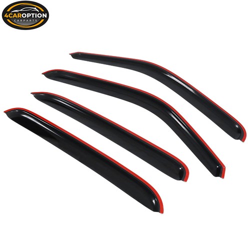 Fits 01-06 Chevy Silverado GMC Sierra Crew Cab Window Visors Rain Sun Guard Vent - Bild 5 von 11