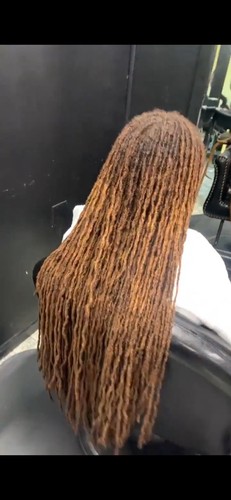 75 Pieces Real Human Hair dreadlocks light brown 20-30 inches Long Natural.