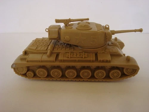 Marx  Desert Fox Play Set /  Large US "51" Tank in Desert Tan / Very Good Cond