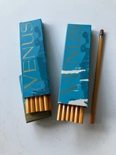 Vtg Venus Velvet Pencils No 3 Hard 3557 Drawing Drafting Two Boxes 18 Pcs New