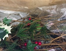 Gorgeous Rustic Christmas Pinecone Garland 8 Strings 42  Each NEW