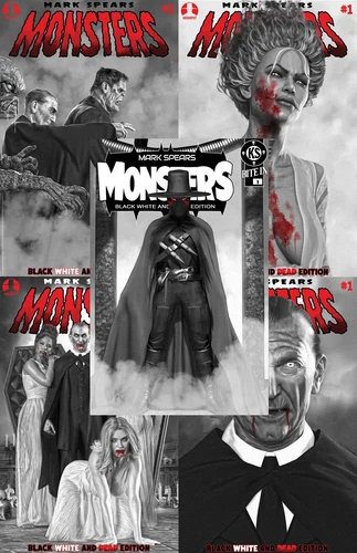 MARK SPEARS MONSTERS #1 Black White & Dead Edition A-E & Metal F - Presale 9/16