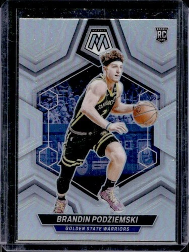 2023-24 Panini Mosaic Brandin Podziemski RC Silver Prizm Rookie #245 Warriors