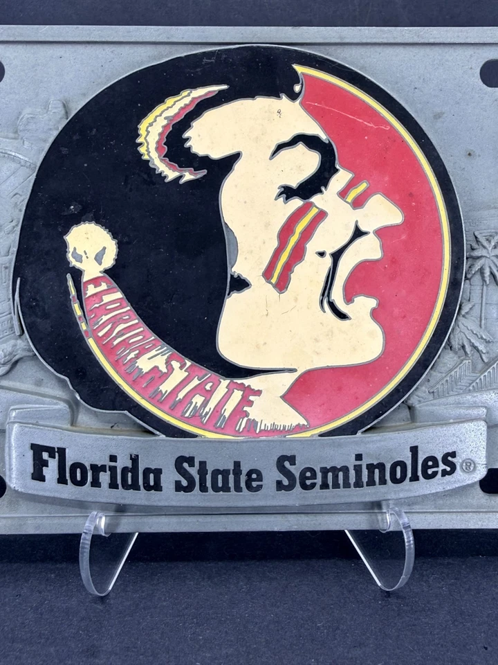 Florida State University Seminoles FSU Heavy Enamel License Plate Florida Colleg - Image 4 of 4