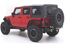 Smittybilt 9080235 07-09 Wrangler JK 4Dr Soft Top Tinted Windows/No Upper Doors