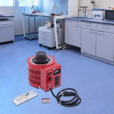 AC 0-130V Variac Transformer Variable Red Voltage Regulator Metered 2000VA 20Amp