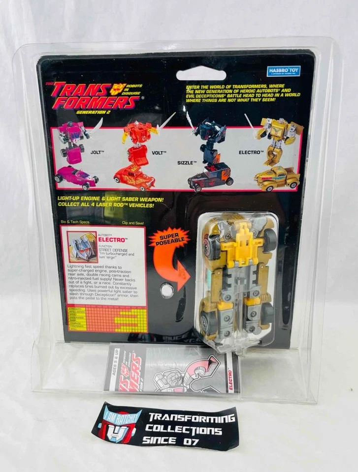 Transformers Original G2 1992 Laser Rod Autobot Electro MISB Sealed - Image 2 of 2