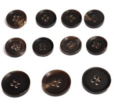 11 Pieces Genuine Natural Horn Blazer  Suits Button Set - for Blazer, Sport ...