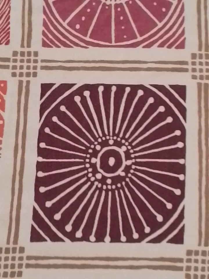 Sábana bajera plana The Company Store Queen blanca naranja púrpura algodón arándano Foto 4 de 4