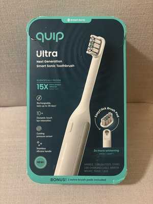 #ad #ad Quip Ultr Sonic Toothbrush Missing Stand Mirror Clip and Extra Toothbrush Heads $38.00