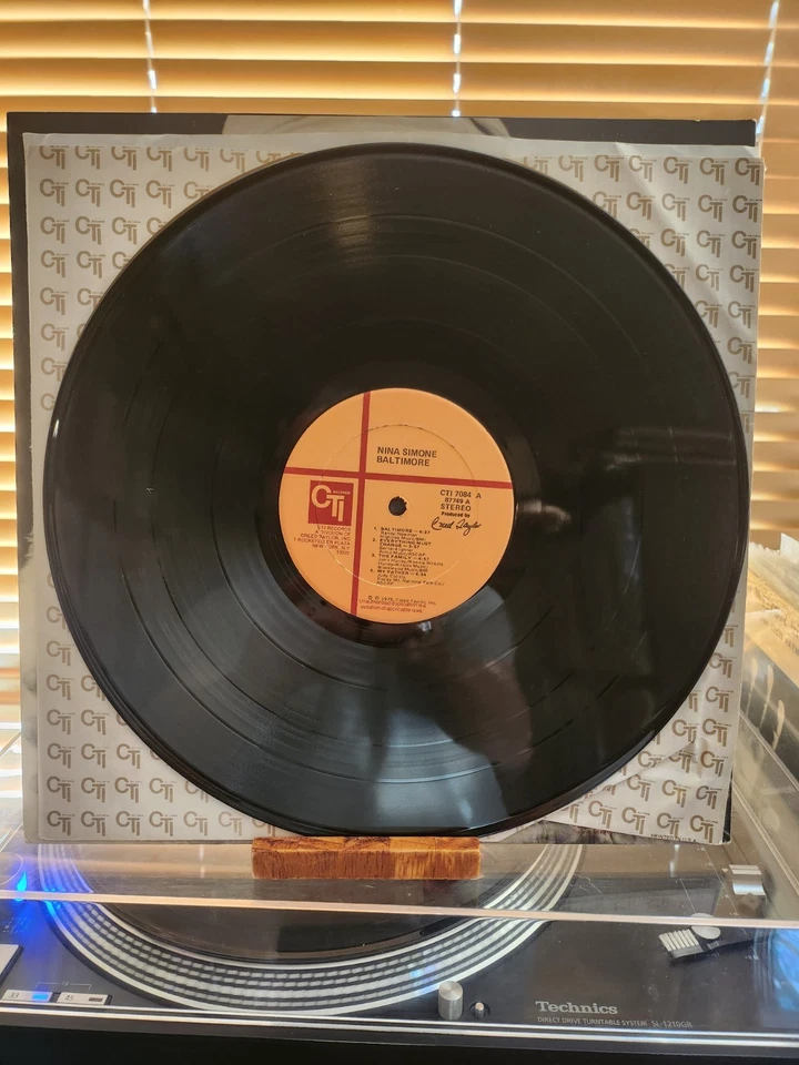 Nina Simone, Baltimore, 1978 1st CTI Stereo, CTI-7084, EX/EX Foto 3 de 4