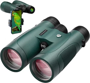 15X52 HD Binoculars for Adults High Powered with Upgraded Phone Adapter - Large