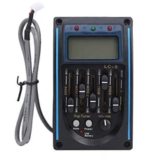 5 Band Guitar Pickup EQ Equalizer Piezo Pickup with LCD Display Tuning 
